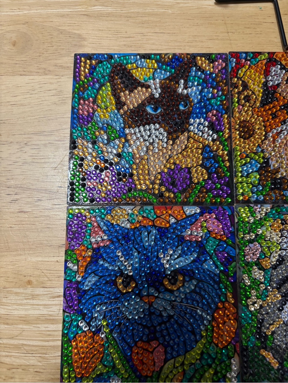 Beautiful set of Mosaic Diamond Coasters
